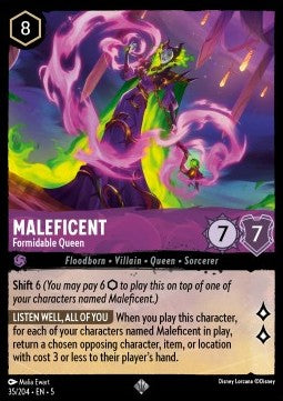 Malefiz - Furchtbare Königin 5SSK-35 Super Rare Excellent Deutsch