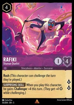 Rafiki - Schamanischer Duellant 5SSK-55 Rare Near Mint Deutsch Foil