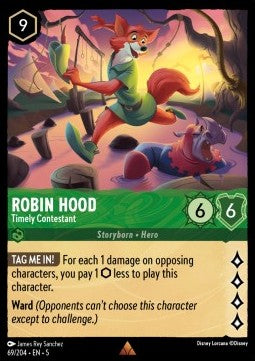 Robin Hood - Timely Contestant 5SSK-69 Rare Excellent Englisch