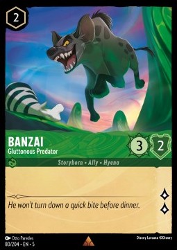 Banzai - Gluttonous Predator 5SSK-80 Rare Excellent Englisch