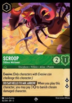 Scroop - Odious Mutineer 5SSK-82 Super Rare Excellent Englisch Foil