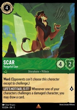 Scar - Rachsüchtiger Löwe 5SSK-93 Rare Near Mint Deutsch Foil
