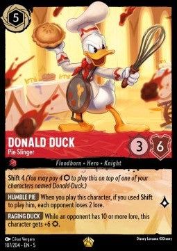 Donald Duck - Kuchenschleuderer 5SSK-107 Legendary Near Mint Deutsch Foil
