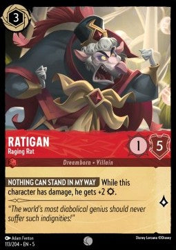 Ratigan - Raging Rat 5SSK-113 Common Excellent Englisch Foil