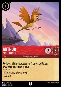 Arthur - Spatz-Anfänger 5SSK-121 Uncommon Near Mint Deutsch Foil