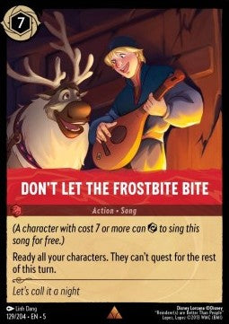 Don't Let the Frostbite Bite 5SSK-129 Rare Excellent Englisch