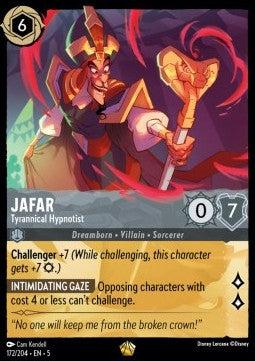Jafar - Tyrannical Hypnotist 5SSK-172 Legendary Excellent Englisch Foil