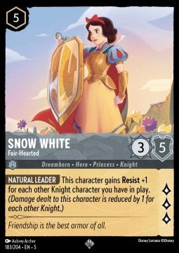 Snow White - Fair‐Hearted 5SSK-183 Super Rare Near Mint Englisch