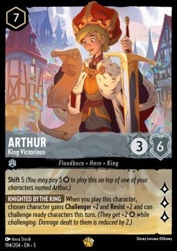 Arthur - Siegreicher König 5SSK-194 Legendary Near Mint Deutsch