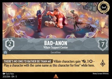 Bad‐Anon - Villain Support Center 5SSK-203 Rare Excellent Englisch Foil
