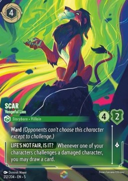 Scar - Rachsüchtiger Löwe 5SSK-212 Enchanted Near Mint Deutsch Foil