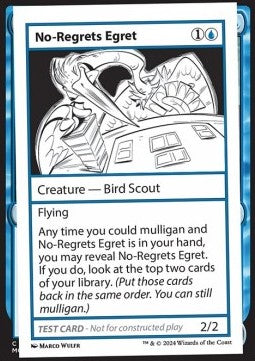 No-Regrets Egret MB2PT- Special Near Mint Englisch