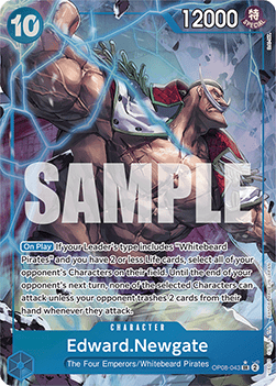 Edward.Newgate (OP08-043) (V.2) OP08 Alternate Art Excellent Englisch