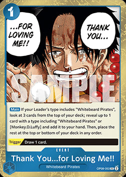 Thank You...for Loving Me!! (OP08-053) OP08 Rare Near Mint Englisch