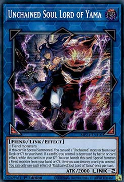 Losgekettete Seele Lord von Yama MP24-101 Secret Rare Excellent Deutsch 1. Auflage