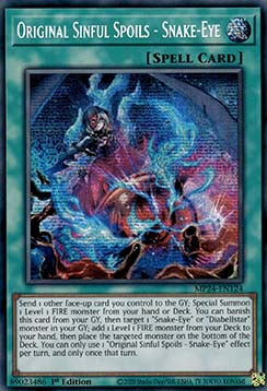 Erbsündhafte Beute - Schlangenauge MP24-DE124 Secret Rare Near Mint Deutsch 1. Auflage