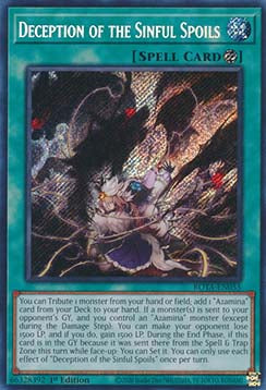 Täuschung und die sündhafte Beute ROTA-DE055 Secret Rare Near Mint Deutsch 1. Auflage