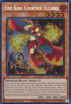 Feuerkönig Höfling Ulcanix ROTA-DE098 Secret Rare Near Mint Deutsch 1. Auflage