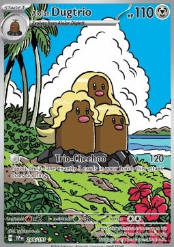 Alola-Digdri SSP-208 Illustration Rare Near Mint Deutsch