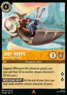 Judy Hopps - Resourceful Rabbit 6AZS-15 Rare Excellent Englisch