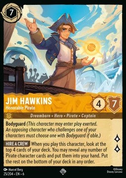 Jim Hawkins - Honorable Pirate 6AZS-25 Super Rare Excellent Englisch