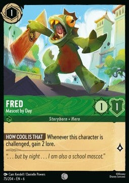 Fred - Maskottchen am Tag 6AZS-75 Common Near Mint Deutsch Foil