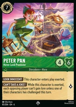 Peter Pan - Never Land Prankster 6AZS-85 Super Rare Excellent Englisch
