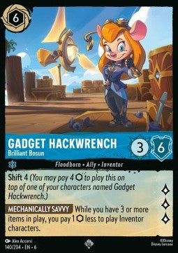 Gadget Hackwrench - Brilliant Bosun 6AZS-140 Super Rare Excellent Englisch