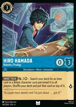 Hiro Hamada - Robotics Prodigy 6AZS-145 Uncommon Excellent Englisch Foil