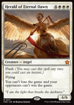 Herald of Eternal Dawn FDN-17 Mythic Near Mint Englisch