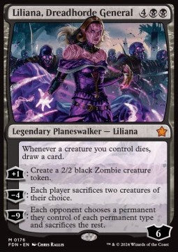 Liliana, Dreadhorde General FDN-176 Mythic Near Mint Englisch Foil
