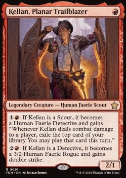 Kellan, Planar Trailblazer FDN-91 Rare Near Mint Englisch Foil
