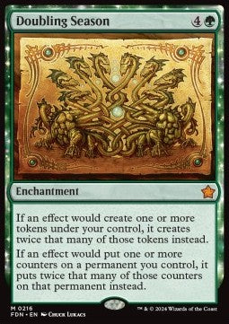 Doubling Season FDN-216 Mythic Good Italienisch