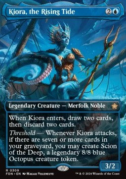 Kiora, the Rising Tide (V.1) XFDN-309 Rare Near Mint Englisch