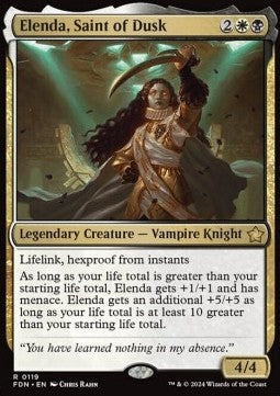 Elenda, Saint of Dusk FDN-119 Rare Near Mint Englisch Foil