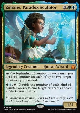 Zimone, Paradox Sculptor FDN-126 Mythic Near Mint Englisch Foil