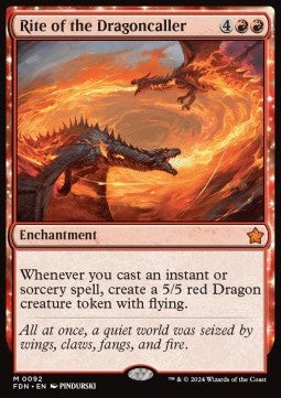 Rite of the Dragoncaller FDN-92 Mythic Near Mint Englisch