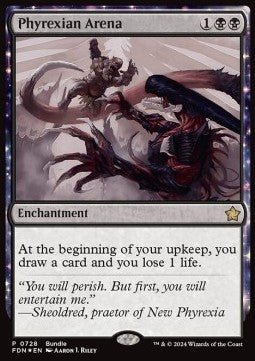 Phyrexian Arena PFDN-728 Rare Excellent Englisch Foil