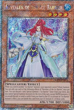 Offenbarerin der Eisbarriere (V.4) RA03-028 Platinum Secret Rare Excellent Deutsch 1. Auflage