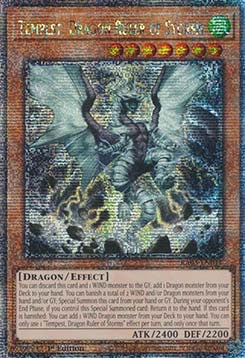 Tempest, Dragon Ruler of Storms (V.5) RA03-011 Quarter Century Secret Rare Near Mint Englisch 1. Auflage