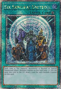 Sechs Samurai vereint (V.5) RA03-054 Quarter Century Secret Rare Near Mint Deutsch 1. Auflage