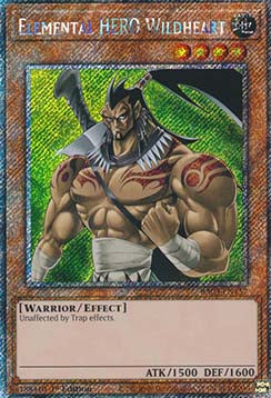 Elementar-HELD Wildheart (V.1) RA03-157 Platinum Secret Rare Excellent Deutsch 1. Auflage