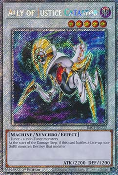 Ally of Justice Catastor (V.1) RA03-222 Platinum Secret Rare Near Mint Englisch 1. Auflage