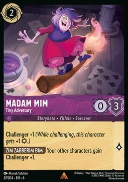 Madame Mim - Winzige Widersacherin 6AZS-37 Rare Near Mint Deutsch Foil