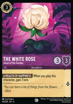 The White Rose - Jewel of the Garden 6AZS-40 Common Excellent Englisch Foil