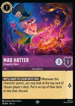 Mad Hatter - Eccentric Host 6AZS-59 Super Rare Near Mint Englisch