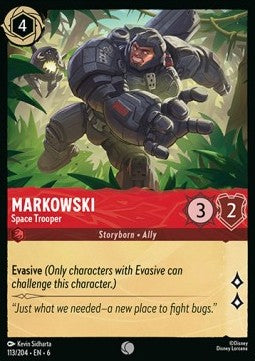 Markowski - Space Trooper 6AZS-113 Common Excellent Englisch Foil