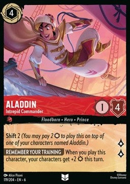 Aladdin - Intrepid Commander 6AZS-119 Uncommon Excellent Englisch Foil
