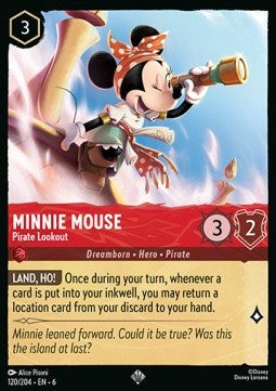Minnie Maus - Piraten-Ausguck 6AZS-120 Super Rare Near Mint Deutsch