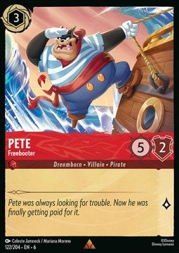 Pete - Freebooter 6AZS-122 Rare Excellent Englisch Foil